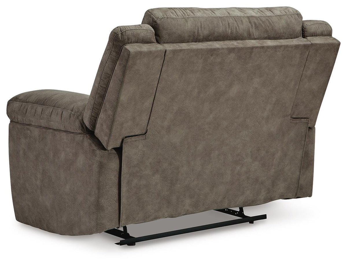 Laresview Zero Wall Wide Seat Recliner Faux Leather