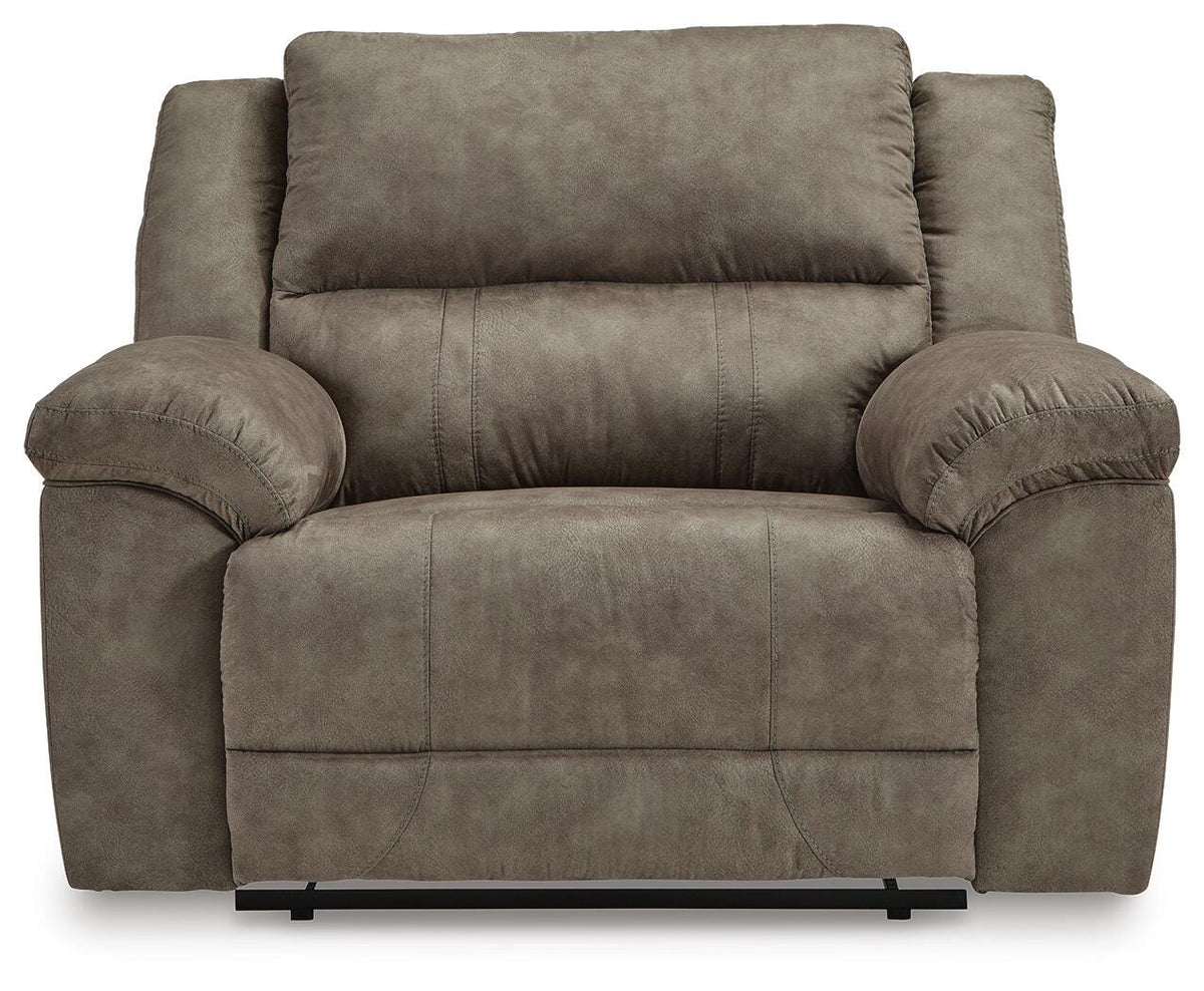 Laresview Zero Wall Wide Seat Recliner Faux Leather
