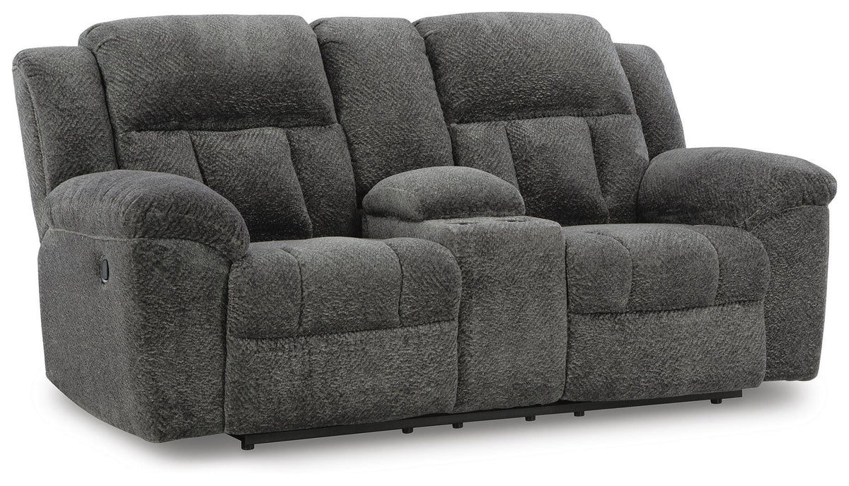 Frohn Reclining Sofa and Loveseat - Graphite
