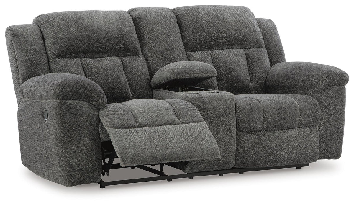 Frohn DBL Rec Loveseat w/Console Chenille