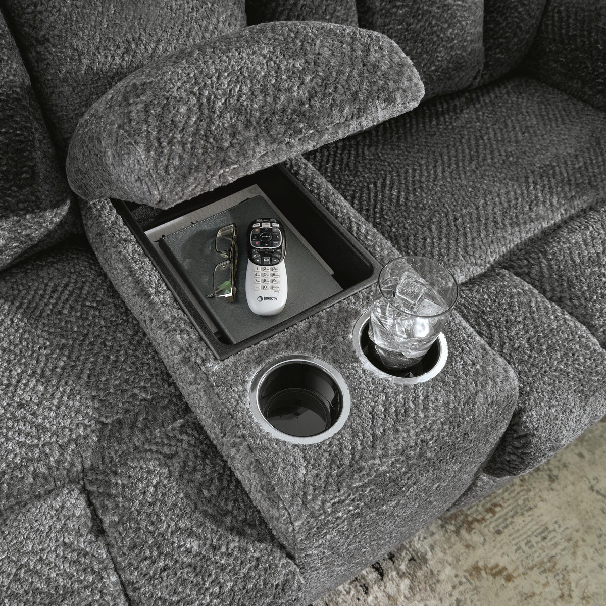 Frohn DBL Rec Loveseat w/Console Chenille