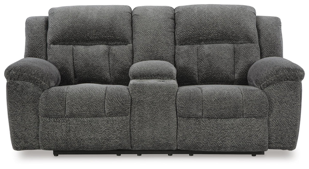 Frohn DBL Rec Loveseat w/Console Chenille