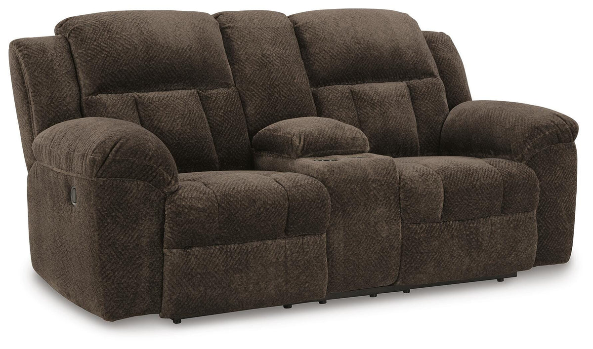 Frohn DBL Rec Loveseat w/Console Chenille