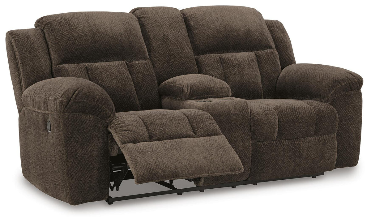 Frohn DBL Rec Loveseat w/Console Chenille