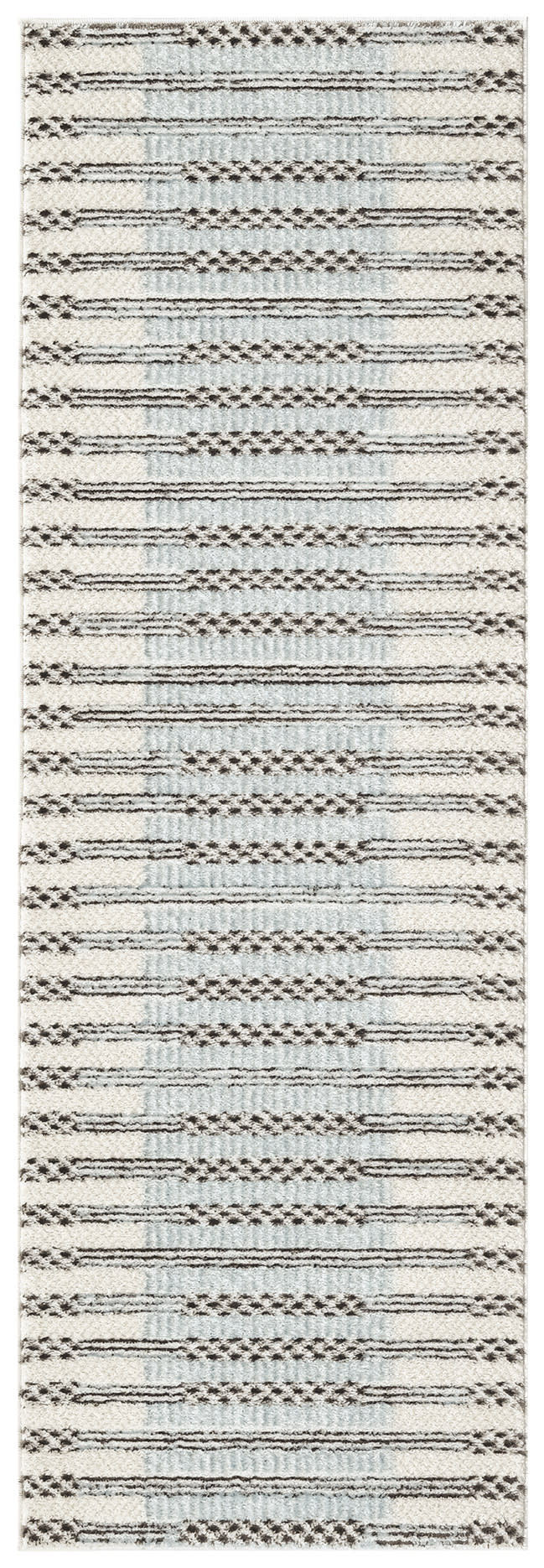 Nordic NRC15 Ivory Blue Rug - Runner