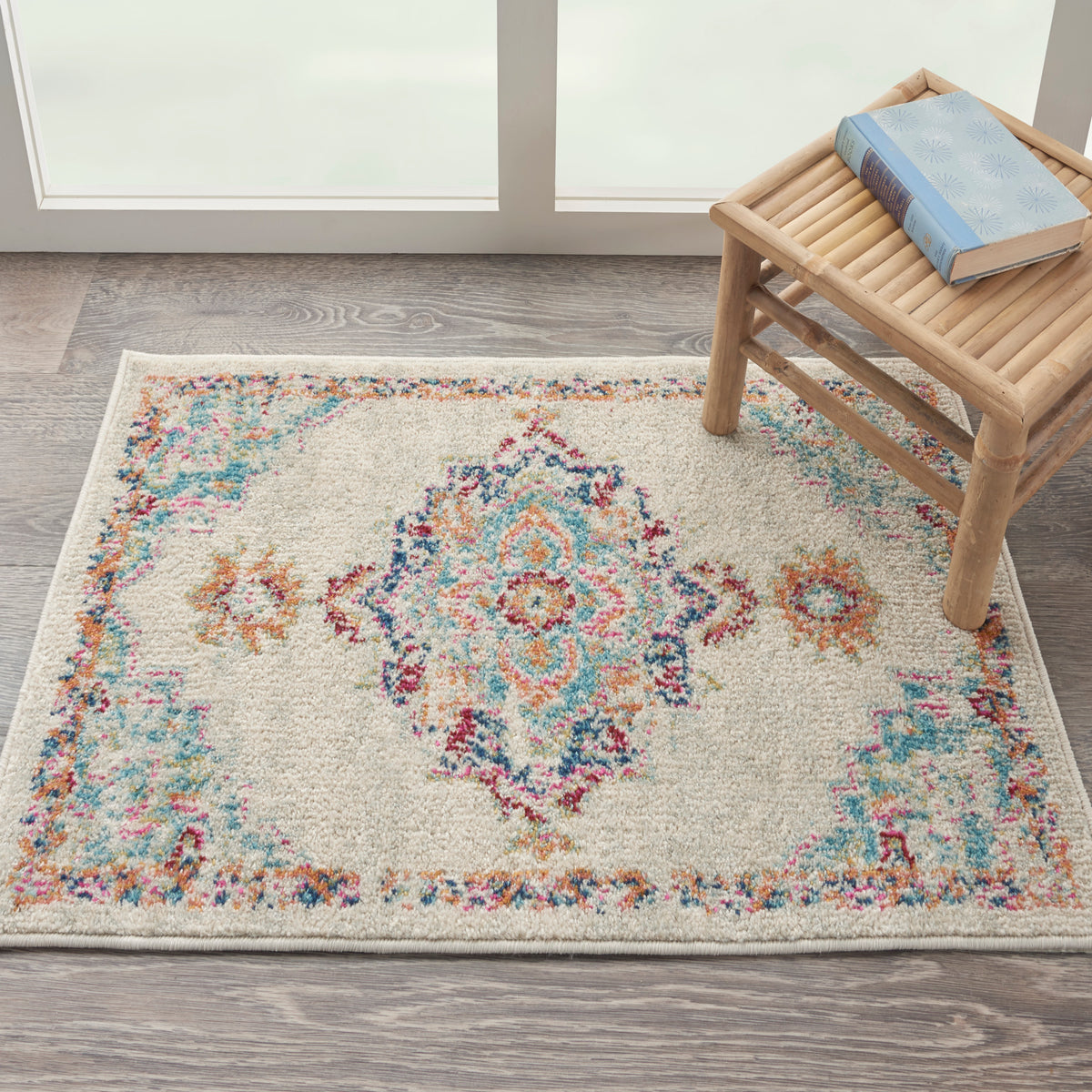 Passion PSN24 Grey Multicolor Rug - room scene