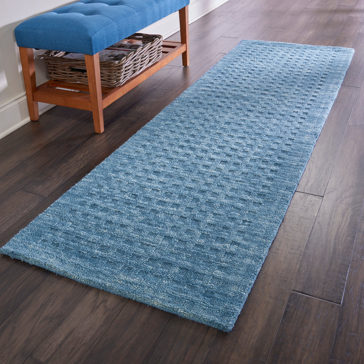 Marana MNN01 Navy Rug - room scene
