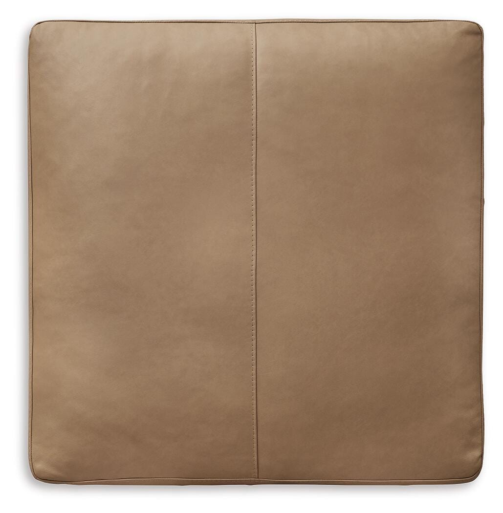 Bandon Oversized Accent Ottoman Leather