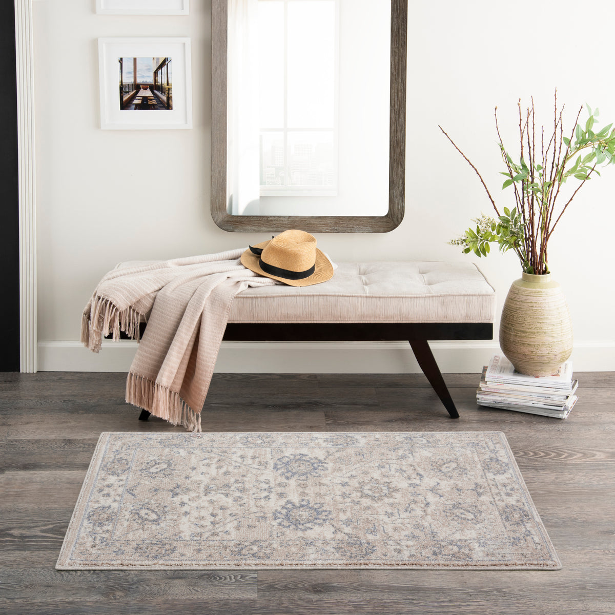 Moroccan Celebration KI384 Ivory Sand Rug - room scene