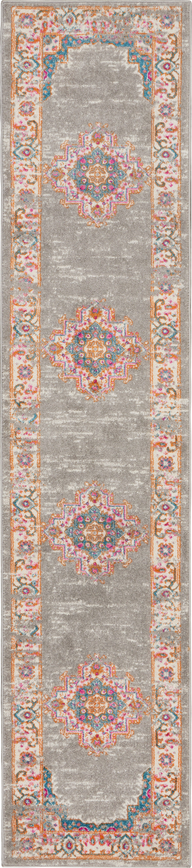 Passion PSN03 Grey Rug - Runner