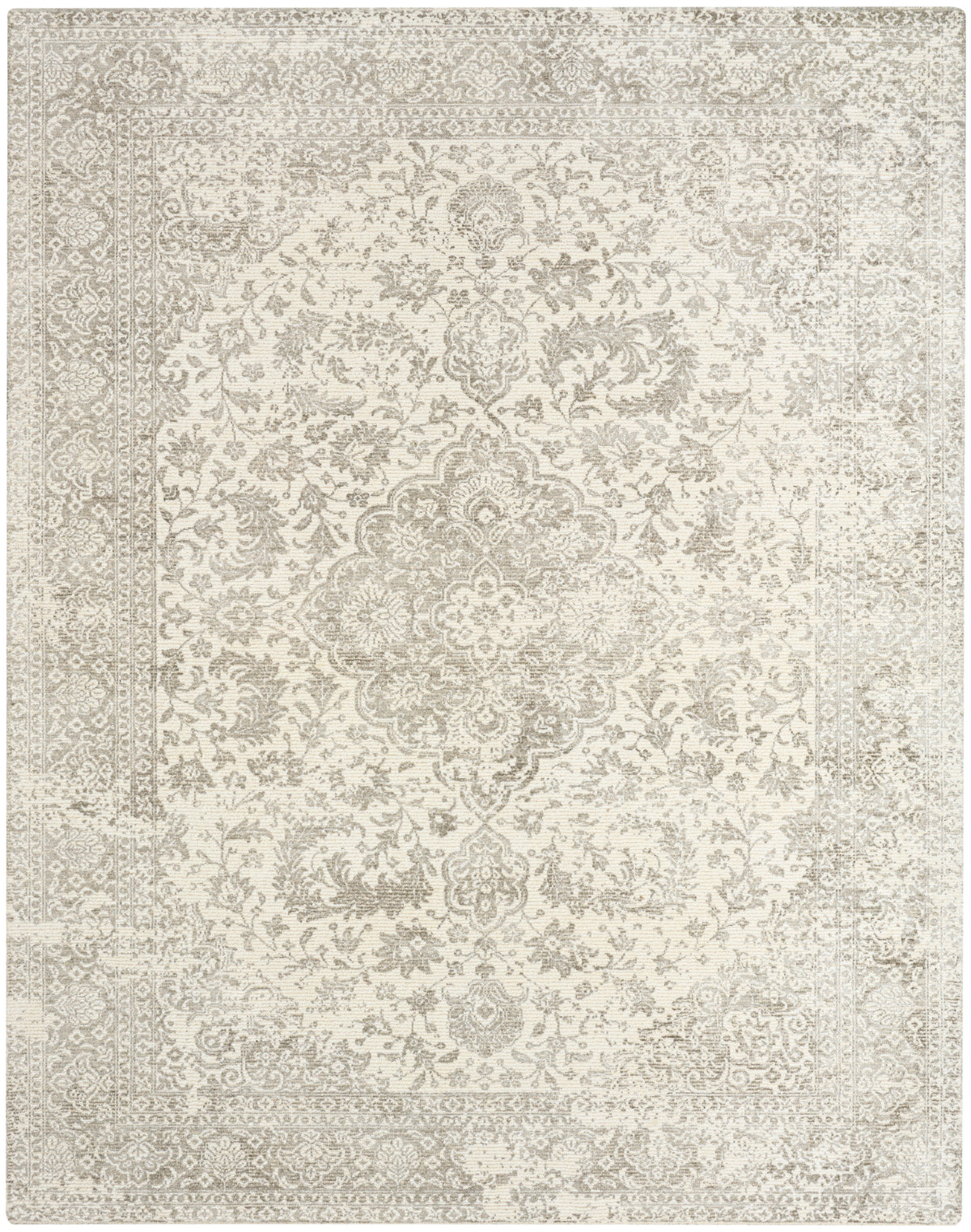 Azalea AZA01 Ivory Grey Rug - Rectangle