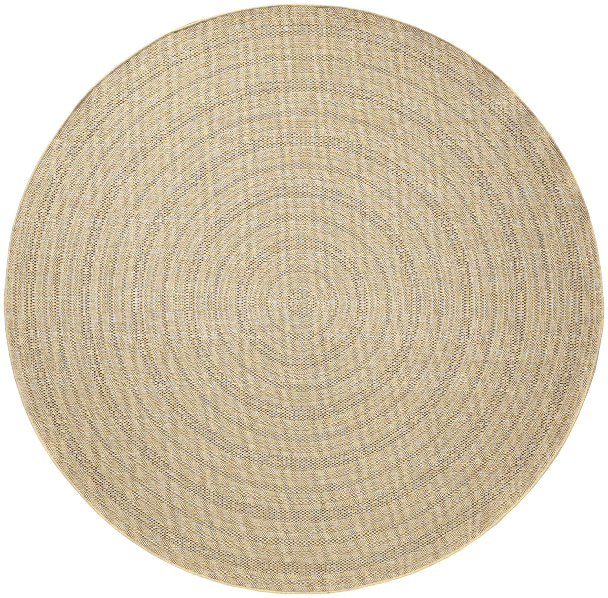 Tulum TLM04 Taupe Grey Rug - Round