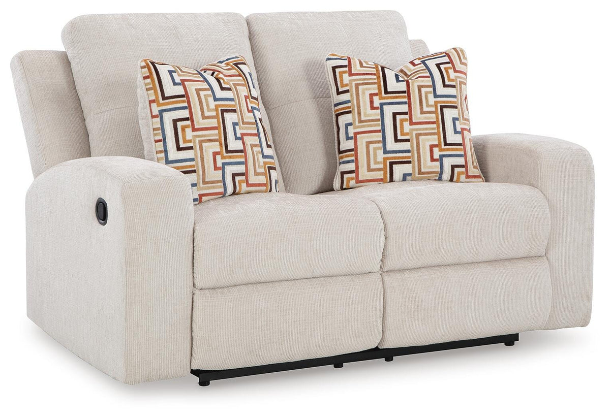 Danum Reclining Loveseat Chenille