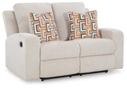 Danum Reclining Loveseat Chenille