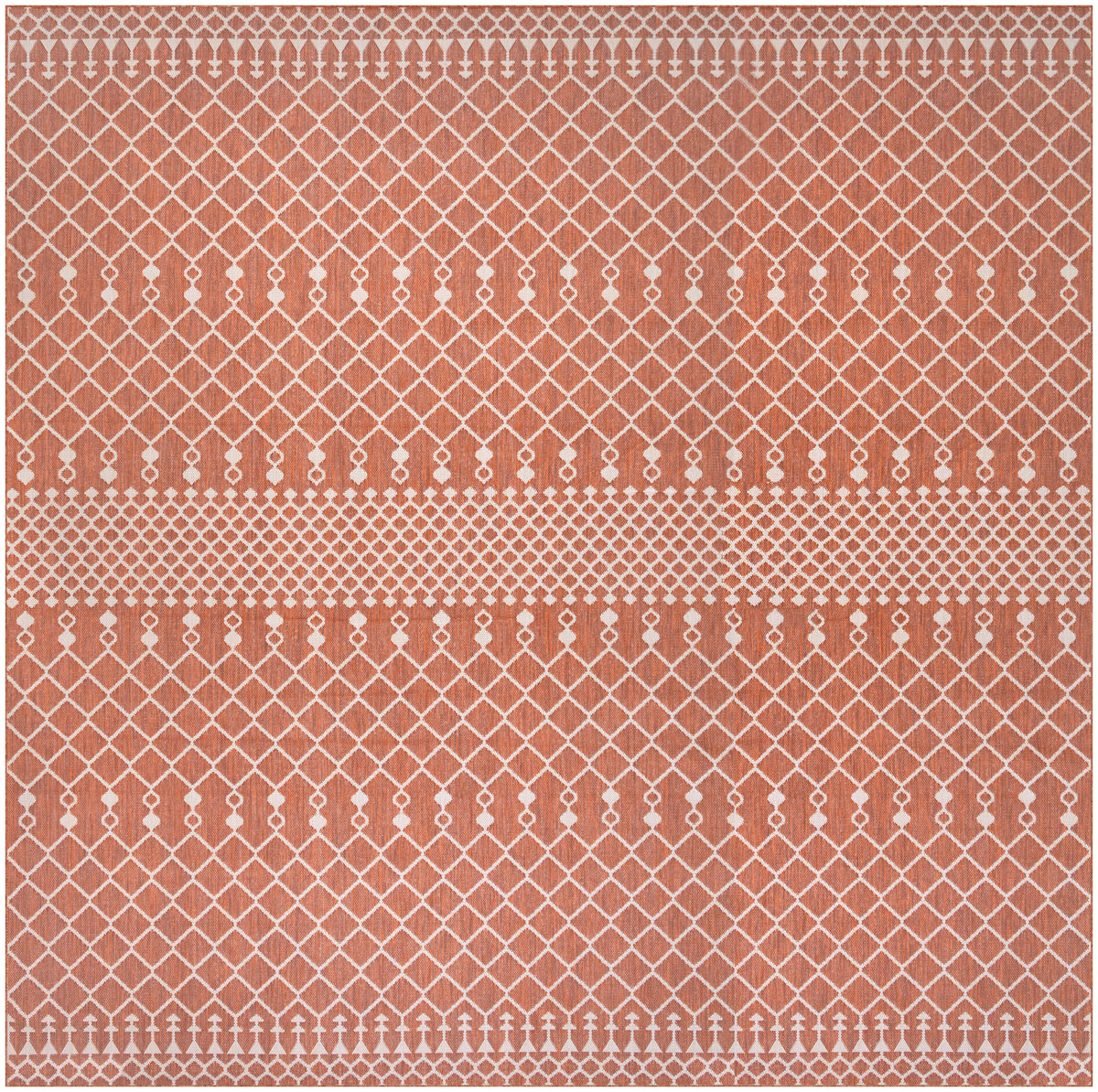 Positano POS02 Terracotta Rug - Square