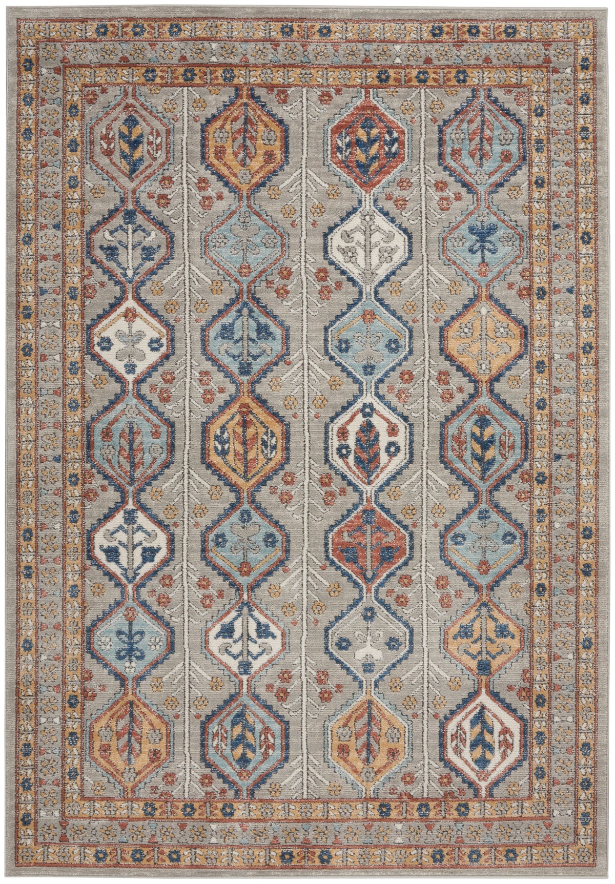 Quarry QUA15 Grey Multicolor Rug - Rectangle