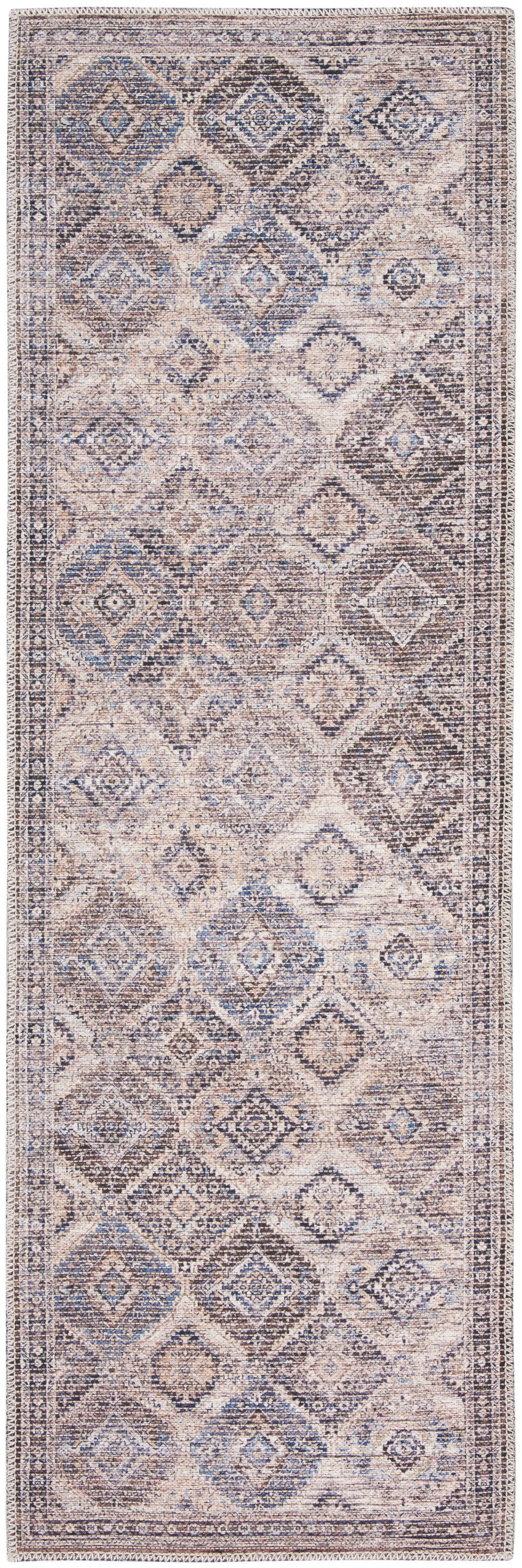 New Concept Washables SR103 Ivory Latte Rug - Runner