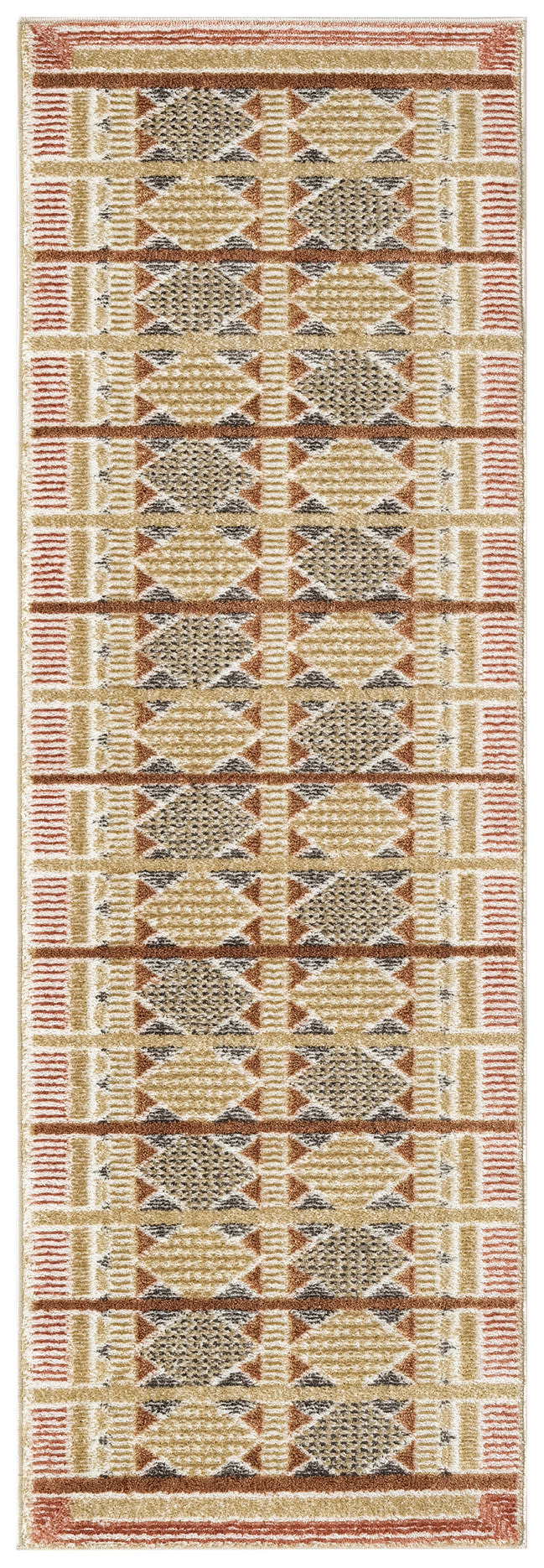 Nordic NRC06 Rust Multicolor Rug - Runner