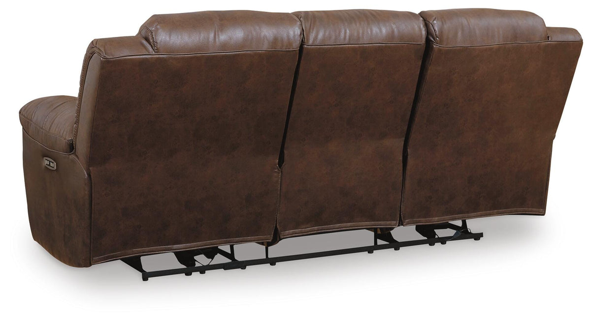 Stoneland Reclining Sofa Faux Leather