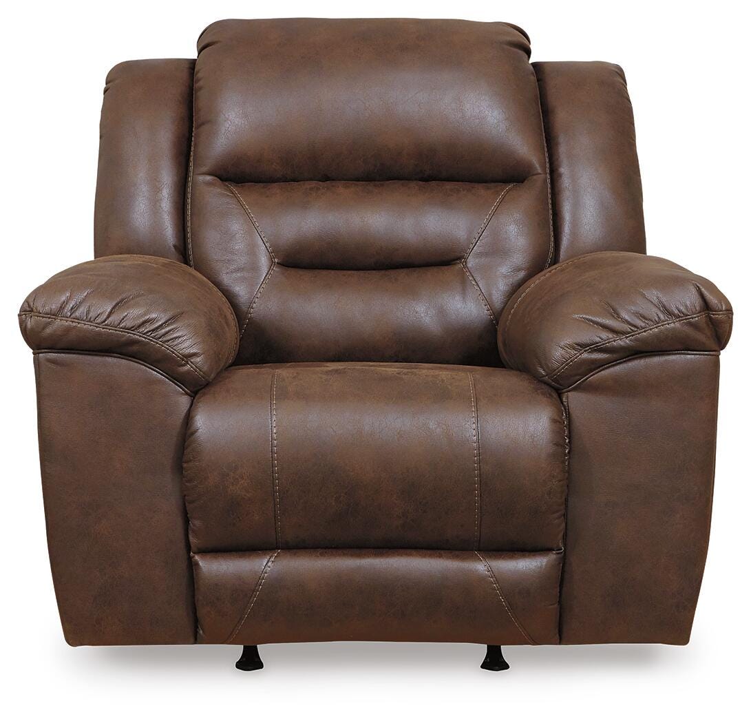Stoneland Power Rocker Recliner Faux Leather