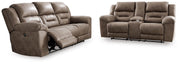 Stoneland Power Reclining Sofa and Loveseat