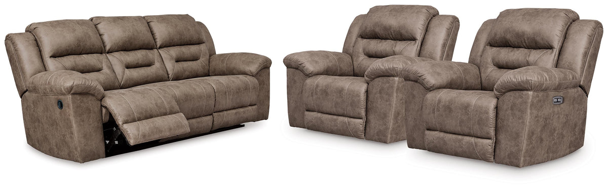Stoneland Reclining Sofa and 2 Power Recliners