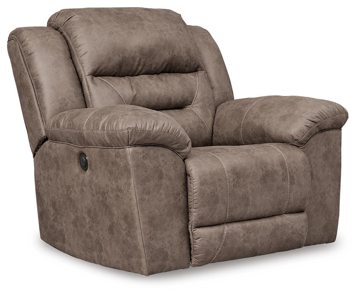 Stoneland Power Rocker Recliner Faux Leather