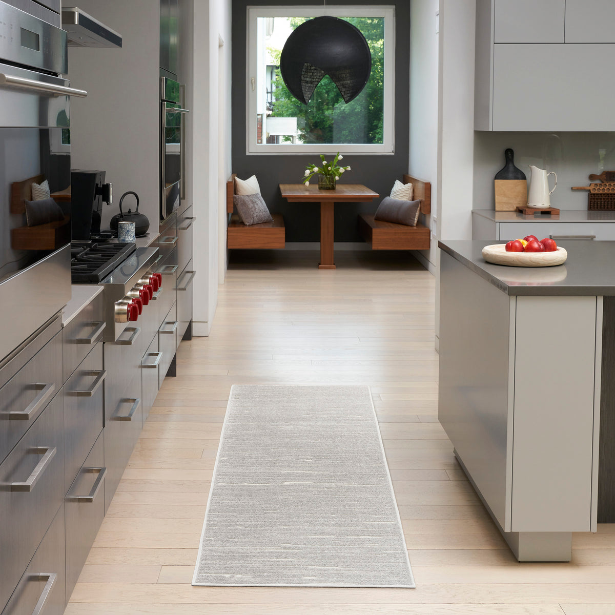 Care Free CAF04 Light Grey Rug - room scene