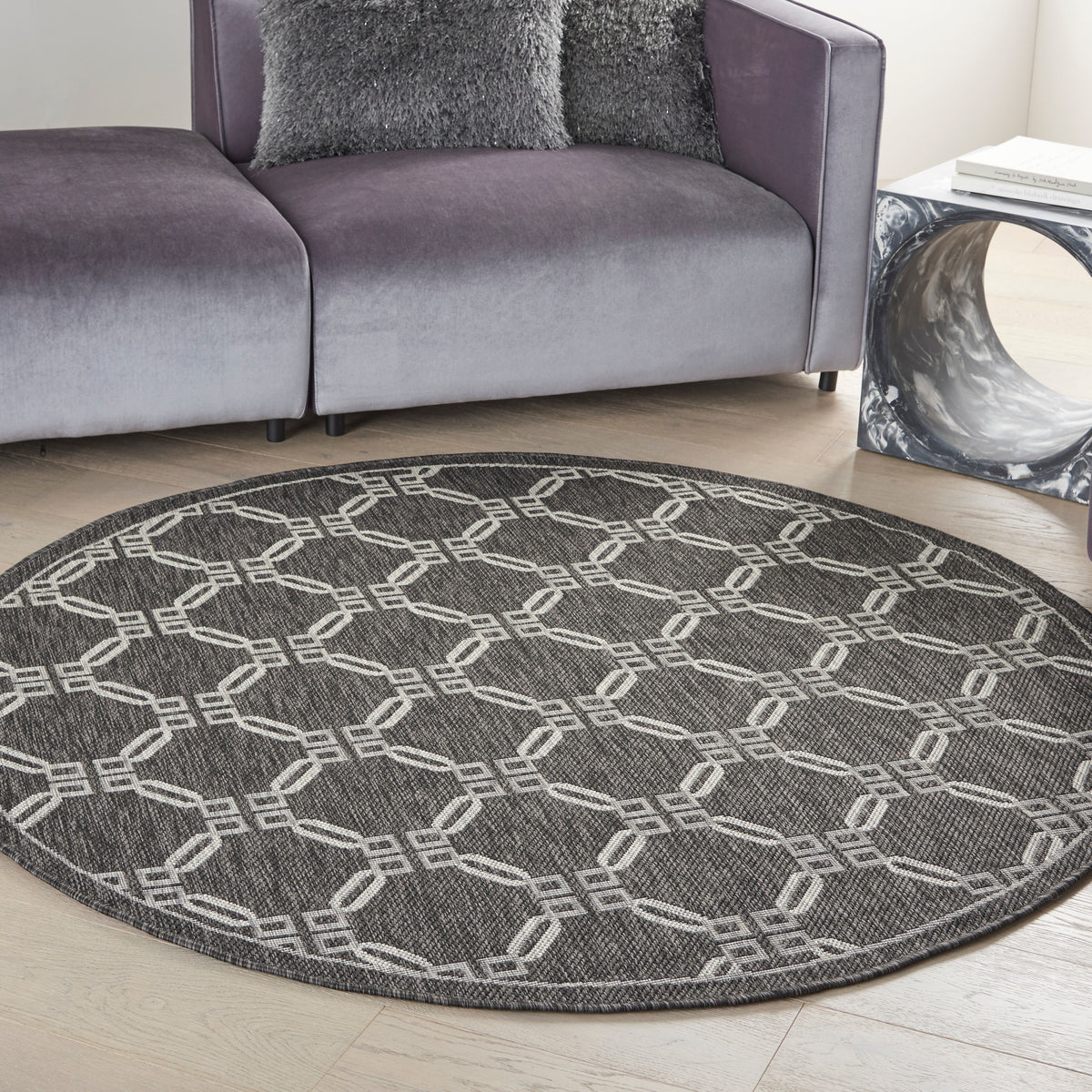 Country Side CTR02 Charcoal Rug - room scene