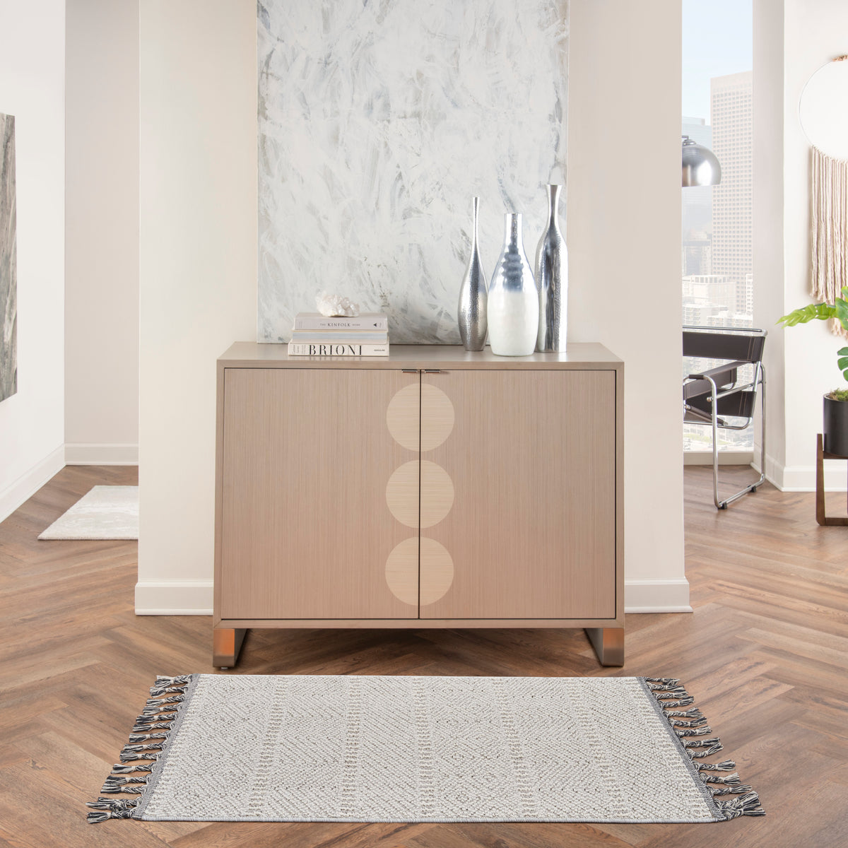 Paxton PAX06 Grey Ivory Rug - room scene