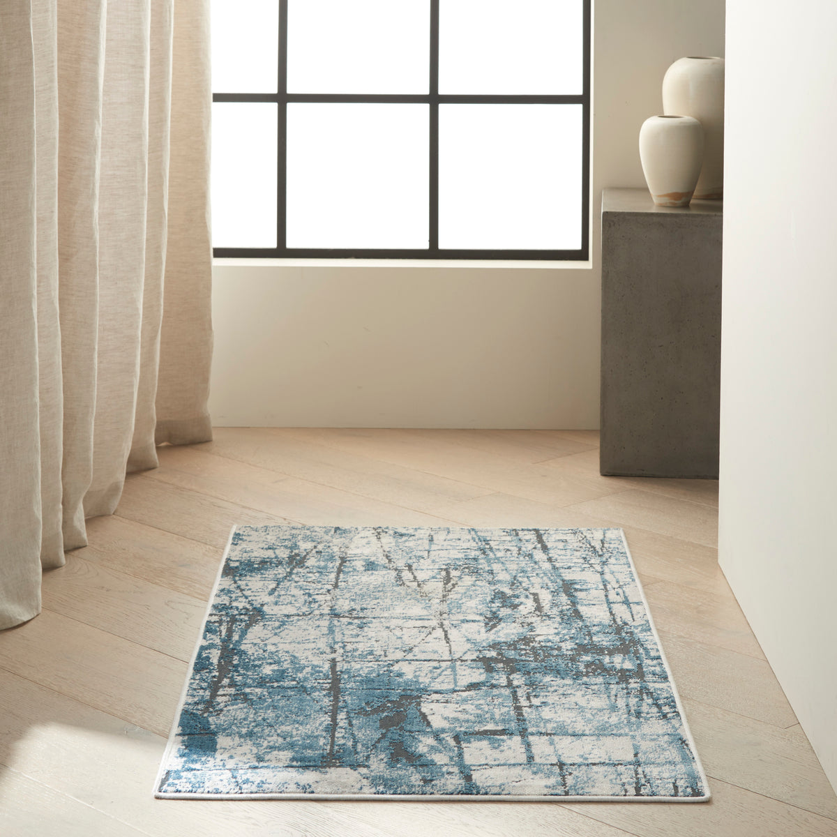 CK970 Vapor CK972 Grey Blue Rug - room scene