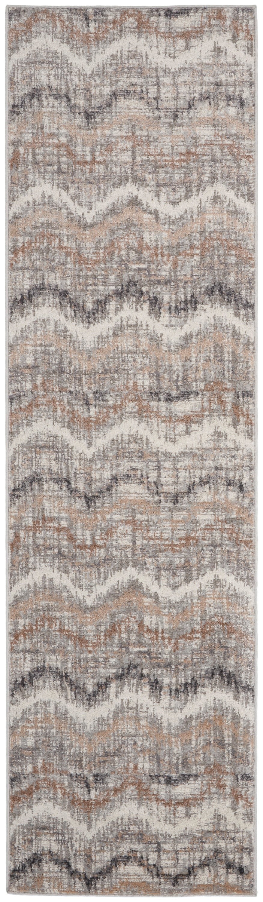 Elation ETN04 Grey Ivory Rug - Runner