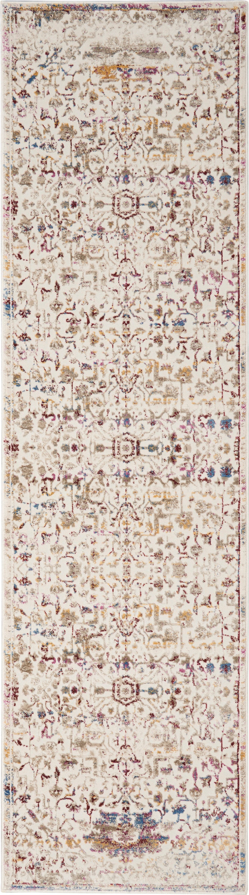Melody MEL03 Ivory Multicolor Rug - Runner