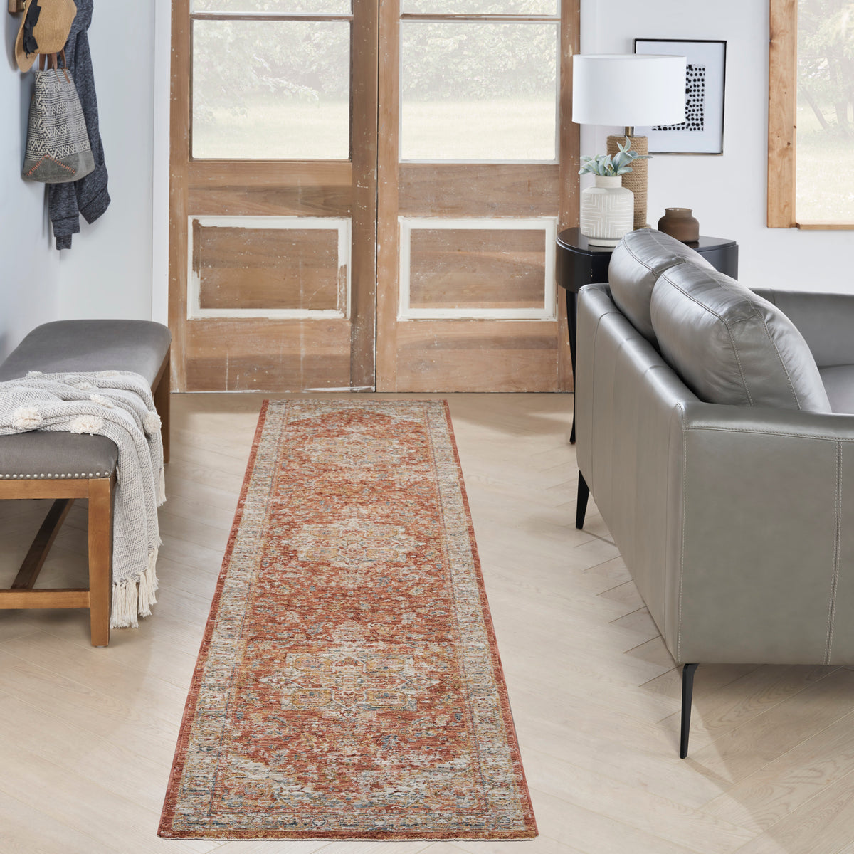 Sahar SHR06 Ivory Multicolor Rug - room scene