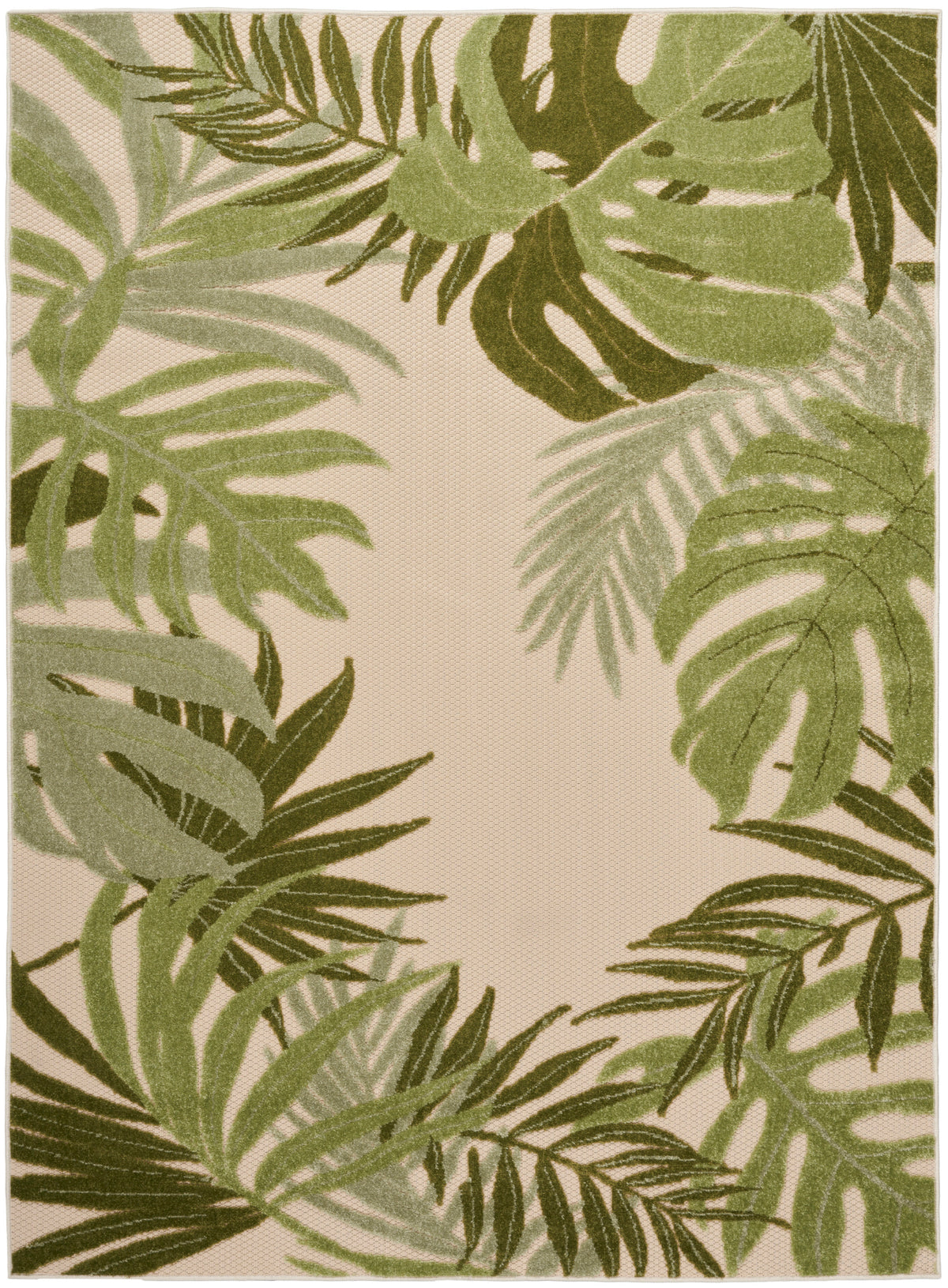 Aloha ALH40 Ivory Green Rug - Rectangle
