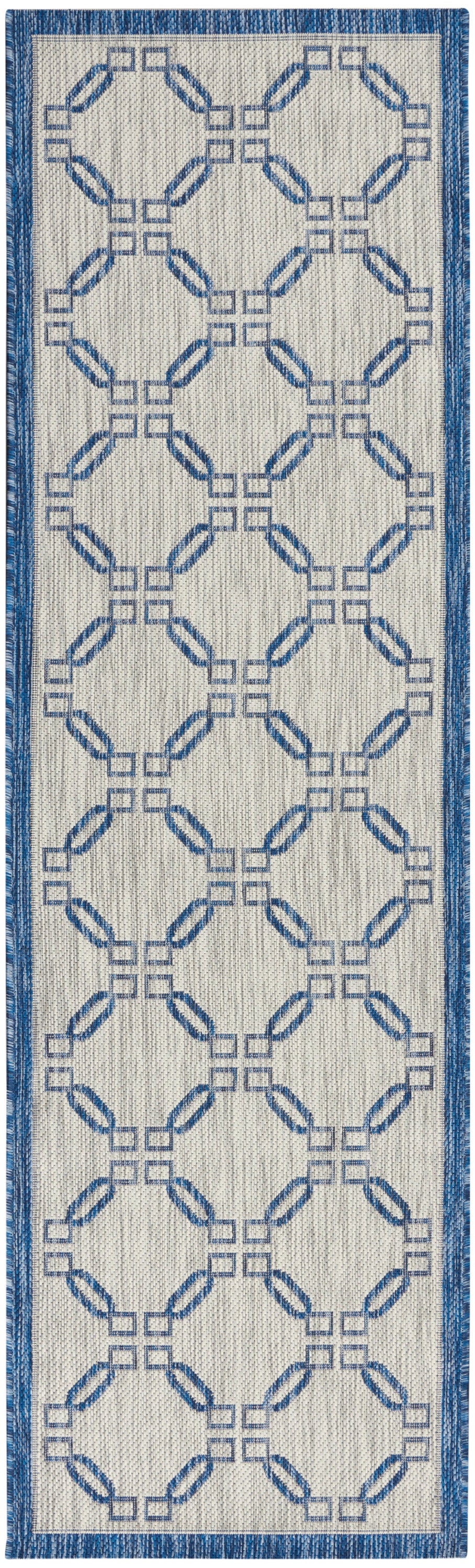 Country Side CTR02 Ivory Blue Rug - Runner