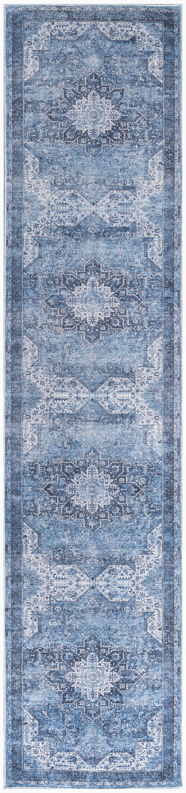Nourison Washables NWB15 Blue Rug - Runner