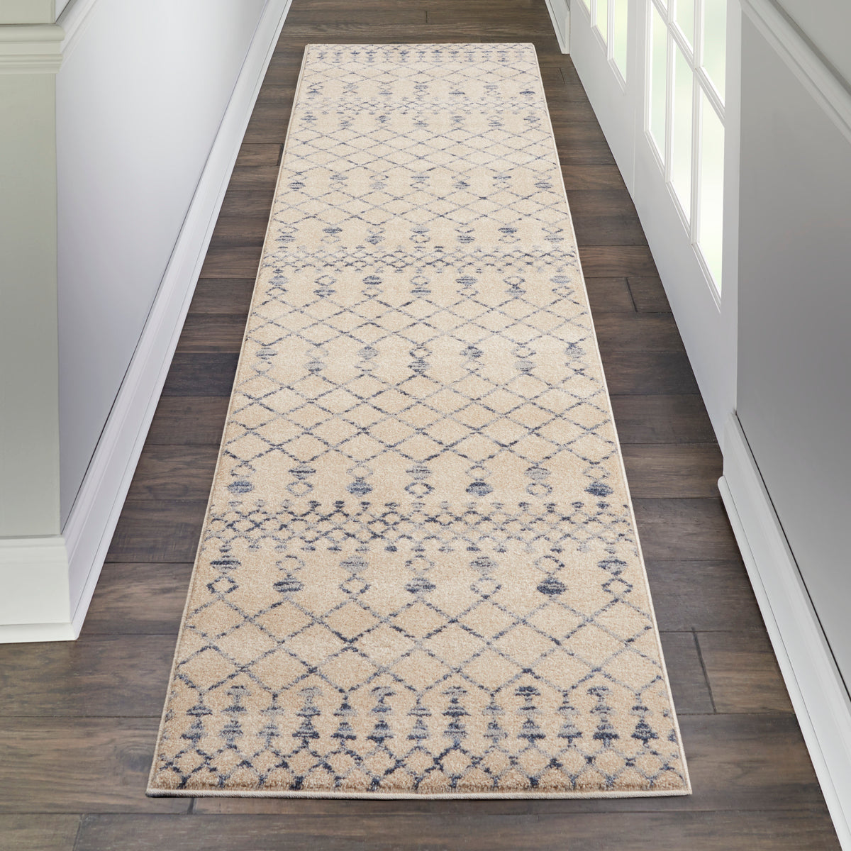 Palermo PMR03 Beige Blue Rug - room scene