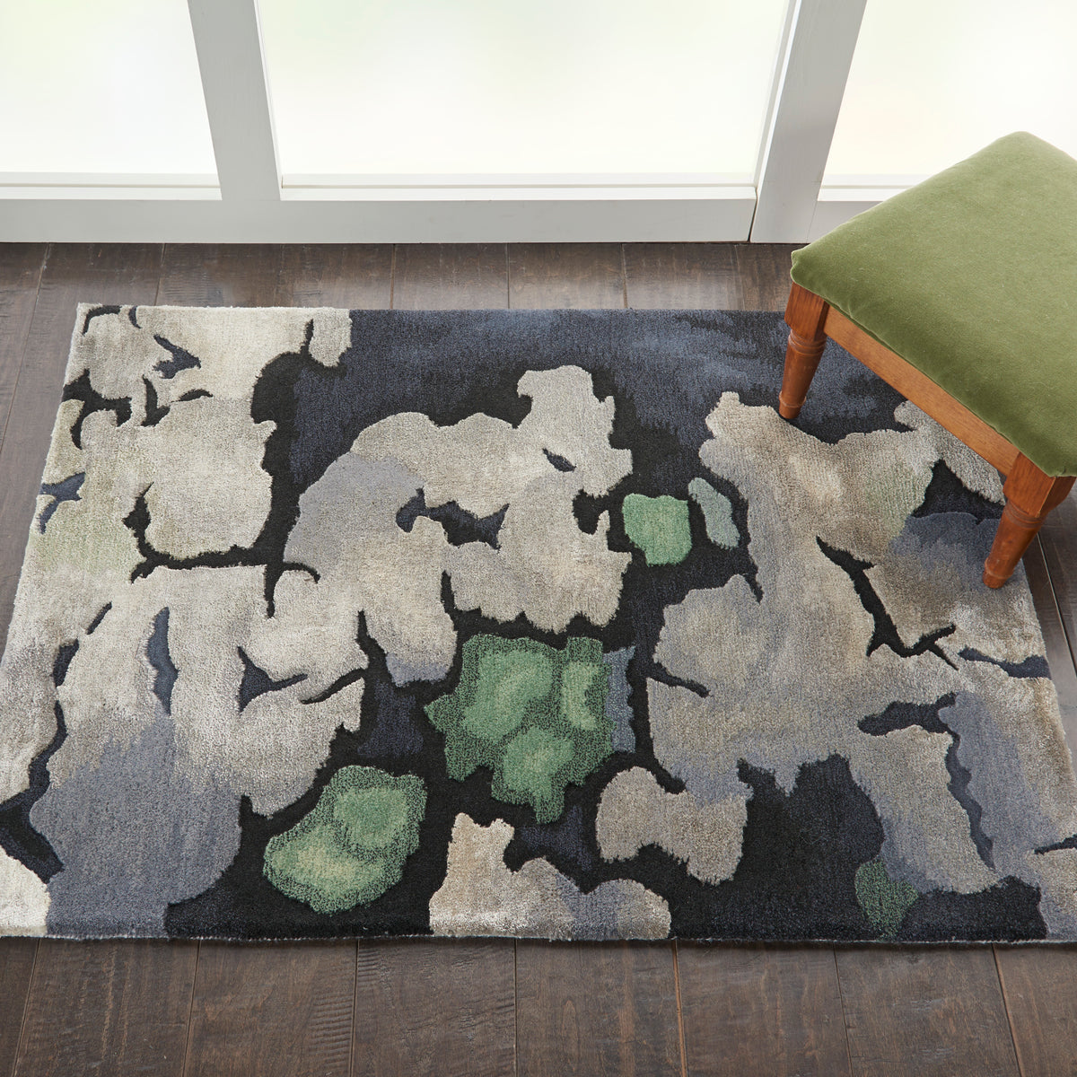 Prismatic PRS03 Charcoal Rug - room scene