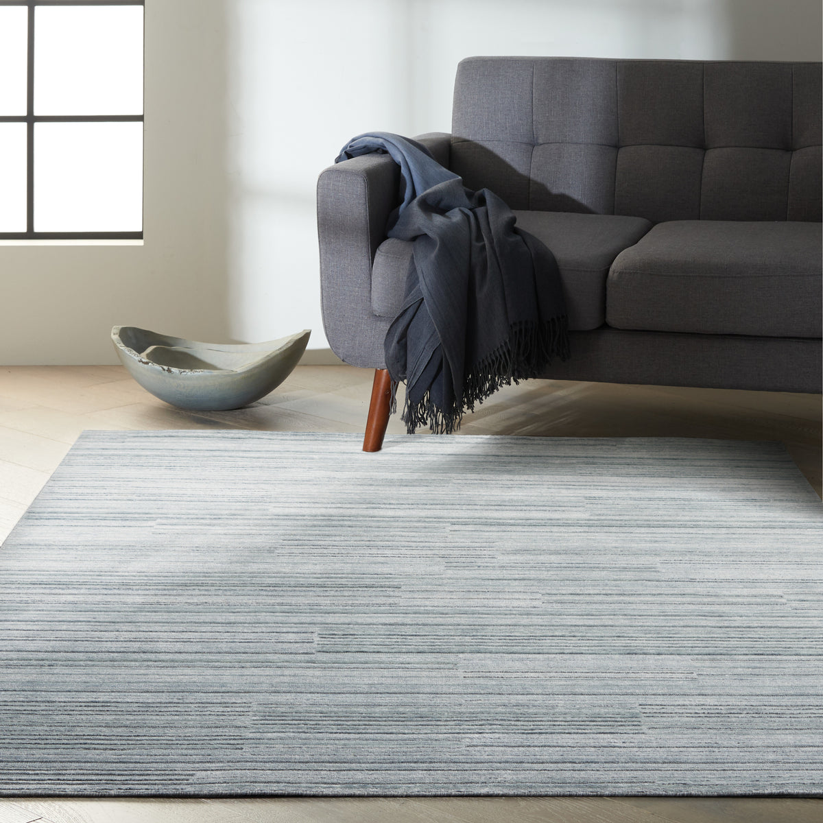 Abyss CK990 Blue Rug - room scene