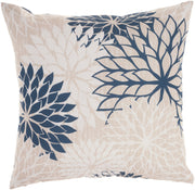 Aloha ALH05H Ivory/Navy 20" x 20" Throw Pillows