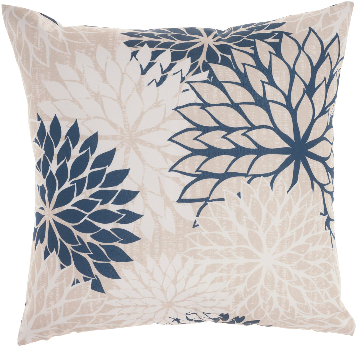 Aloha ALH05H Ivory/Navy 20" x 20" Throw Pillows