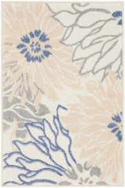 Passion PSN17 Ivory Grey Blue Rug - Rectangle