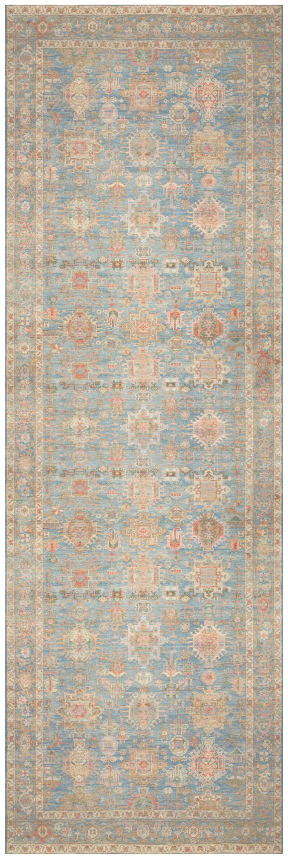 Vintage Washables VWS10 Navy Multicolor Rug - Runner