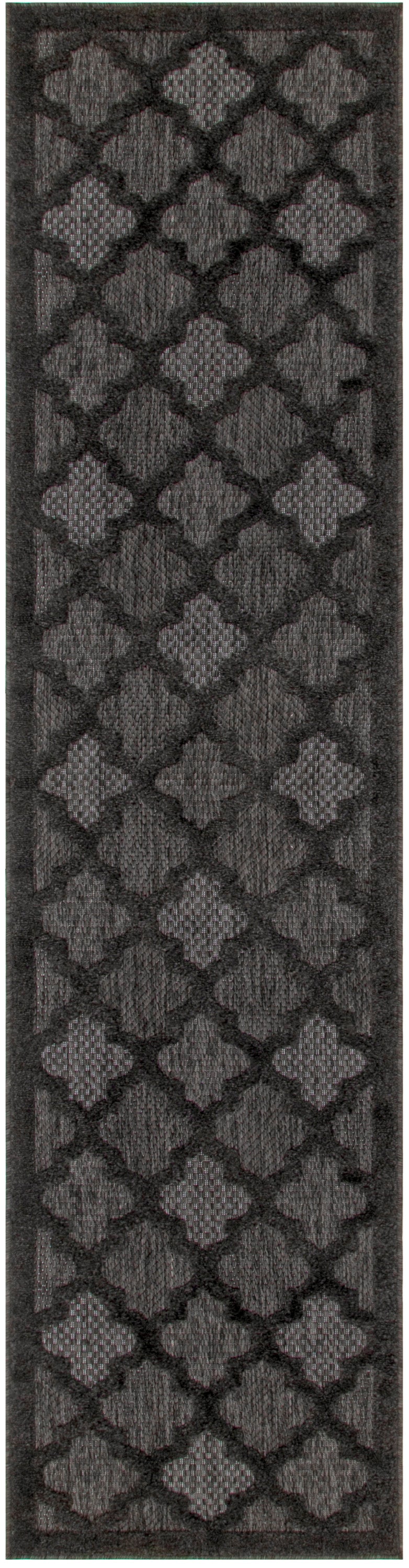 Easy Care NES01 Charcoal Black Rug - Runner