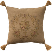 Vintage Pillow VAN4 Beige 20" x 20" Throw Pillows