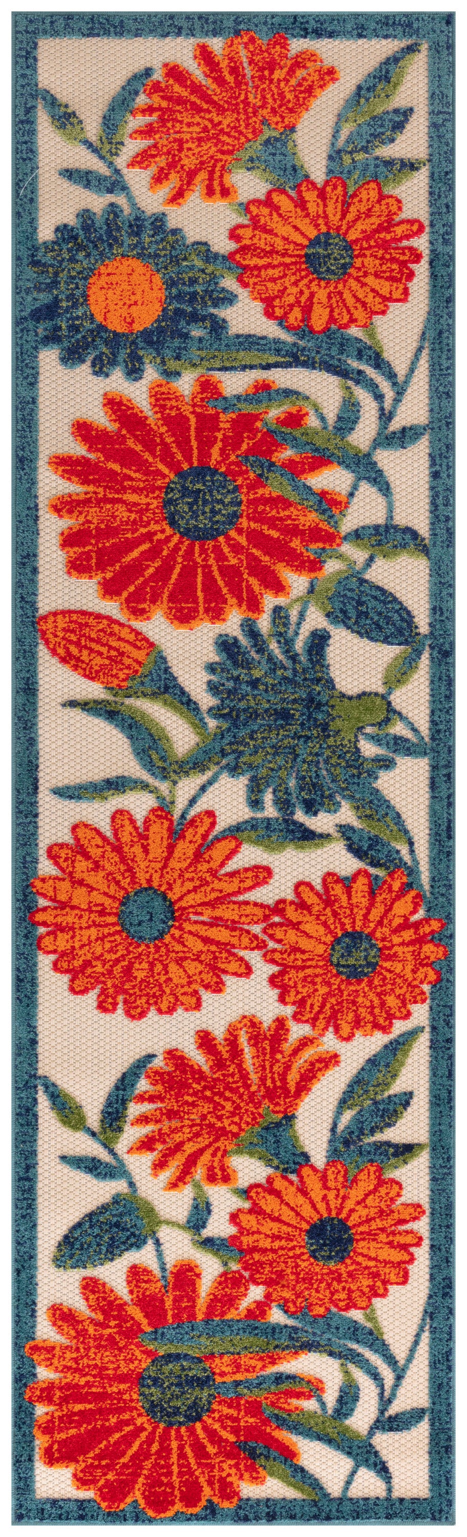 Aloha ALH33 Ivory Multicolor Rug - Runner