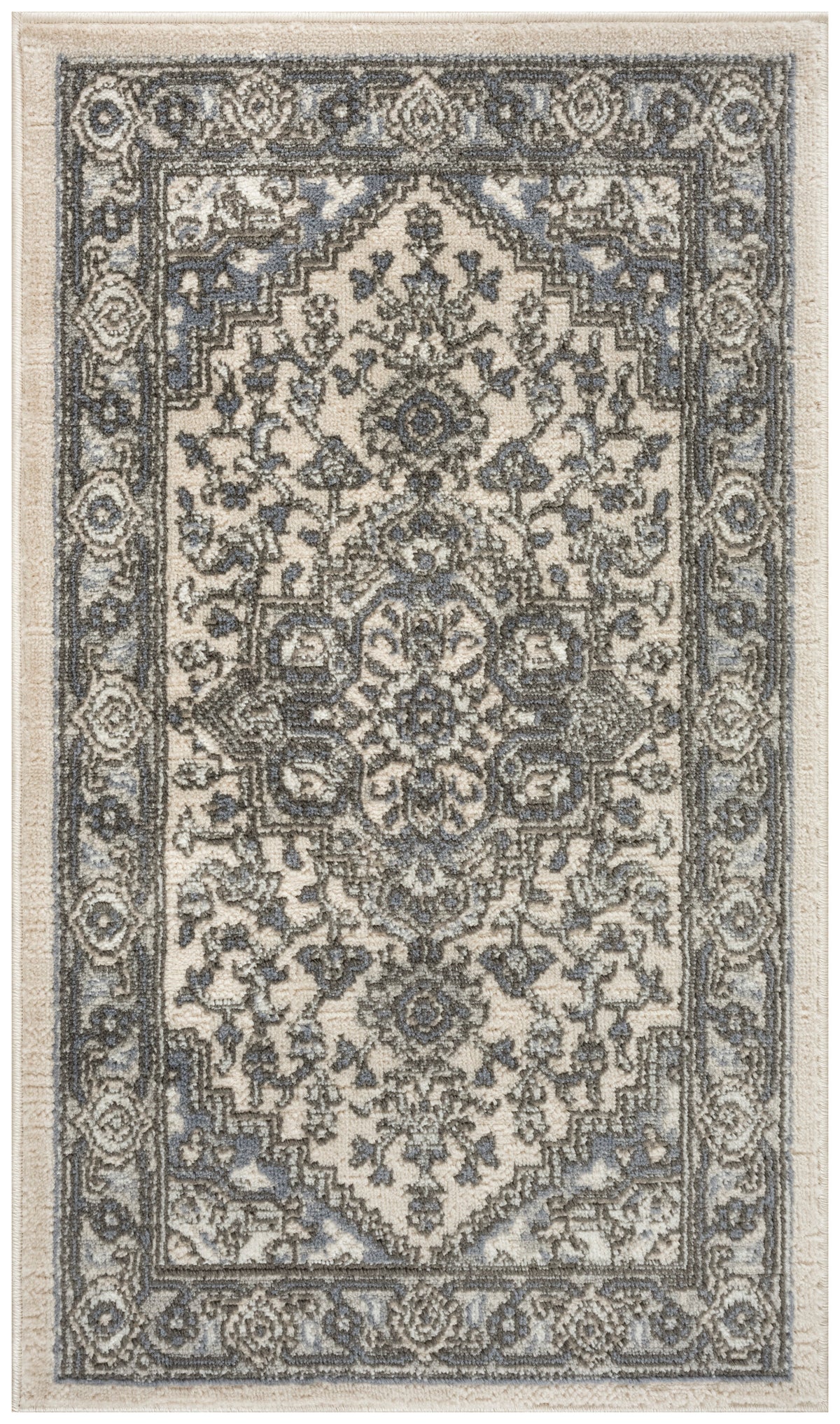 Quarry QUA05 Ivory Blue Rug - Rectangle