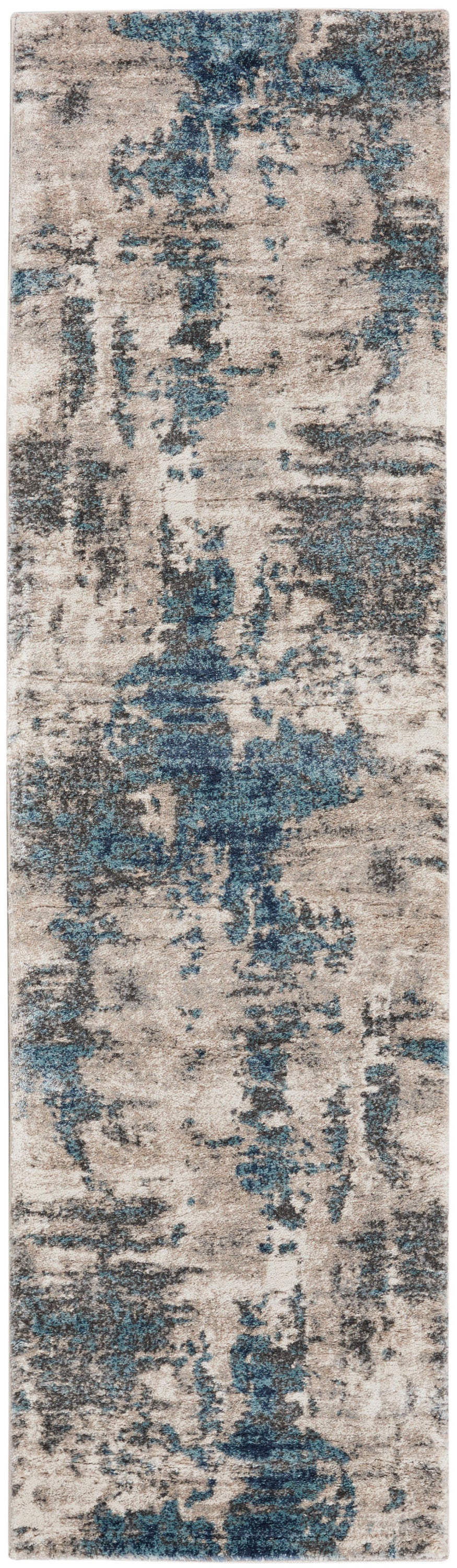 American Manor AMR04 Ivory Blue Rug - Runner