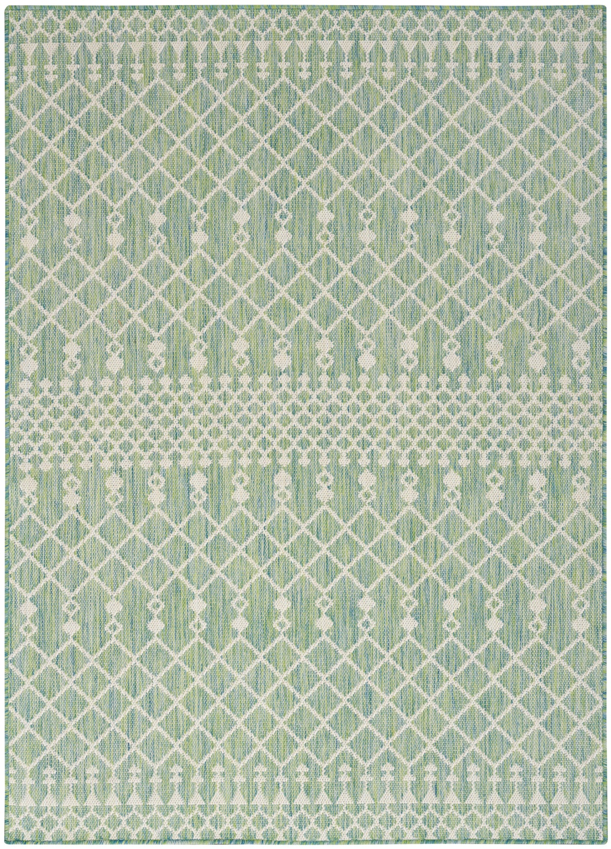 Positano POS02 Blue Green Rug - Rectangle